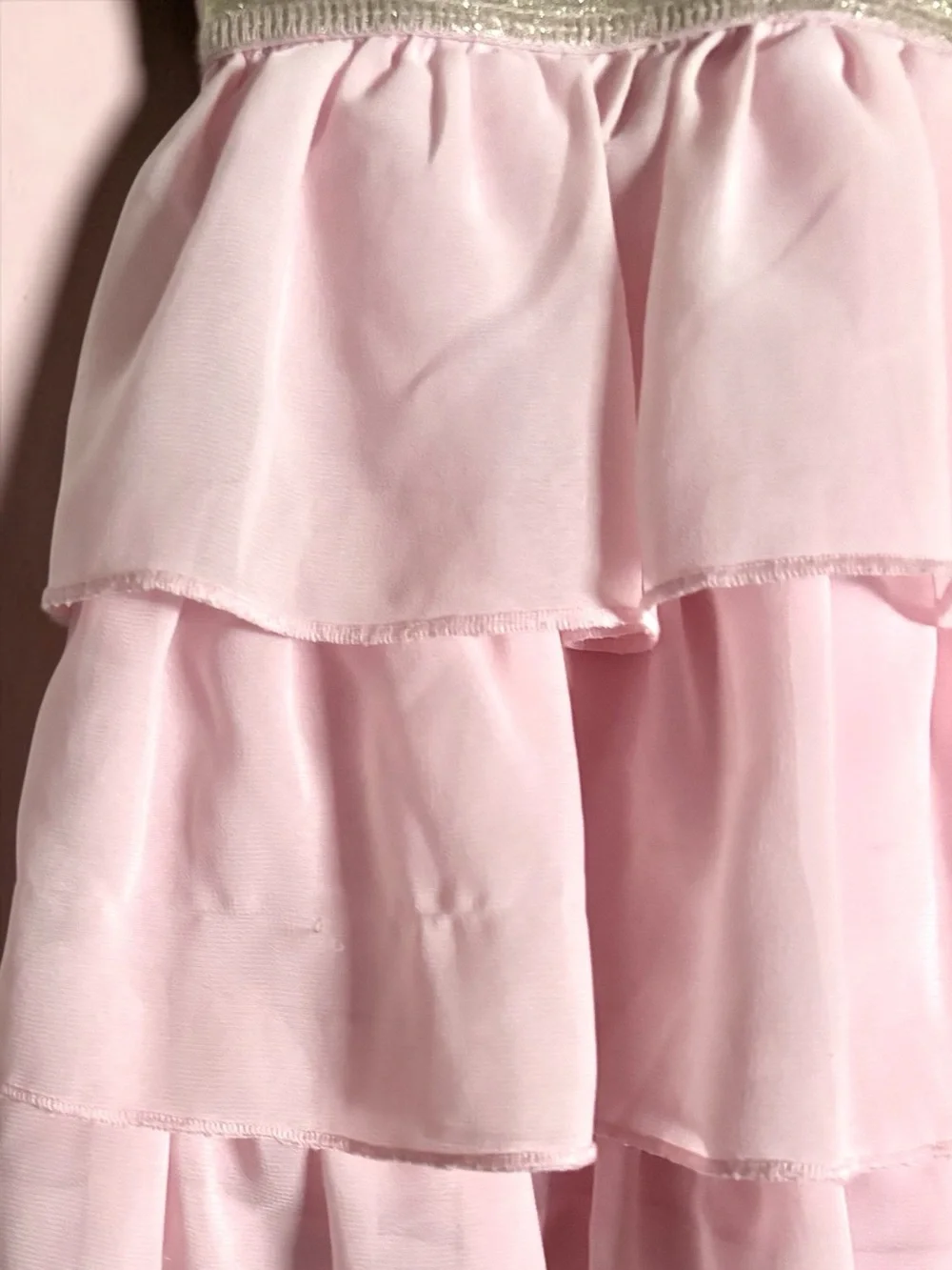 Hanna Andersson Pink Tiered Tulle Dress Size 4 Balletcore Princess